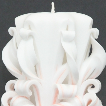 Unity candles, Big Orange candle, Carved candle, Decorative candle, Vanity lighting, EveCandles