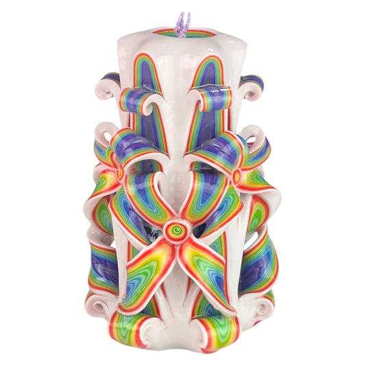 Rainbow Candle 3 Wicks 350g